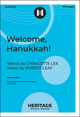 Welcome, Hanukkah! Two-Part choral sheet music cover